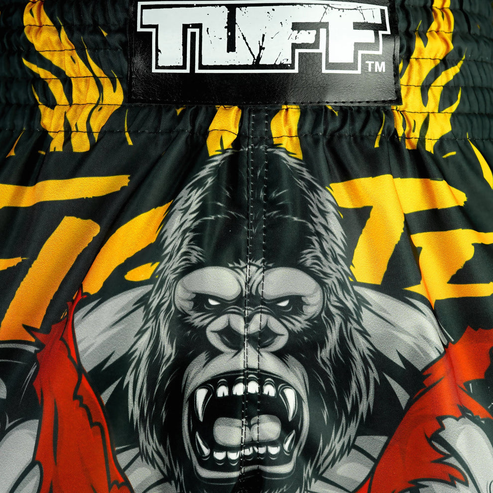 TUFF High-Cut Retro Muaythai Shorts The Gigantic Beast