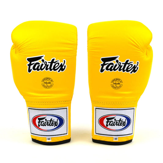 BGL6 Fairtex Lace-up Competition Boxing Gloves Yellow