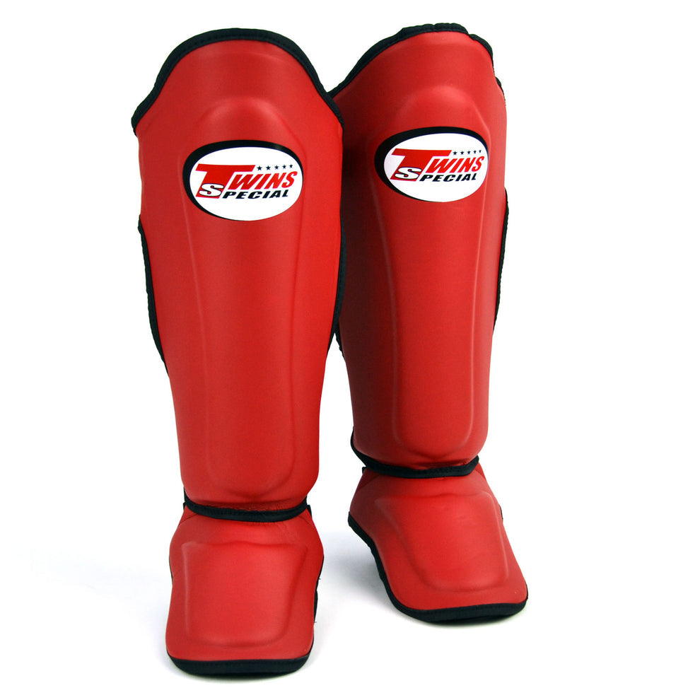 SGS10 Twins Special Microfibre Shin Pads Red-Black