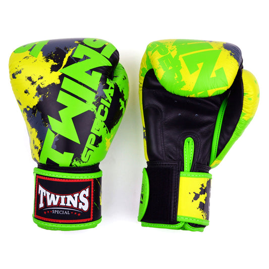 FBGVL4-61 Twins Candy Boxing Gloves Black-Green