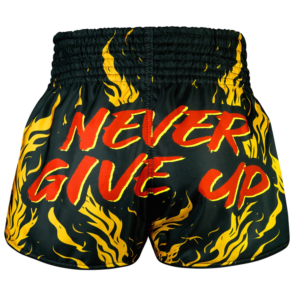 TUFF High-Cut Retro Muaythai Shorts The Gigantic Beast