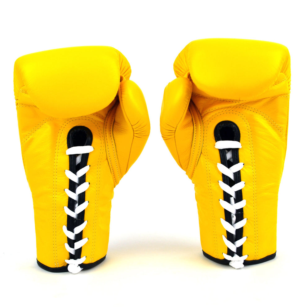 BGL6 Fairtex Lace-up Competition Boxing Gloves Yellow