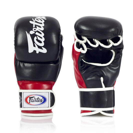 FGV18 Fairtex Super Sparring MMA Gloves Black-Red