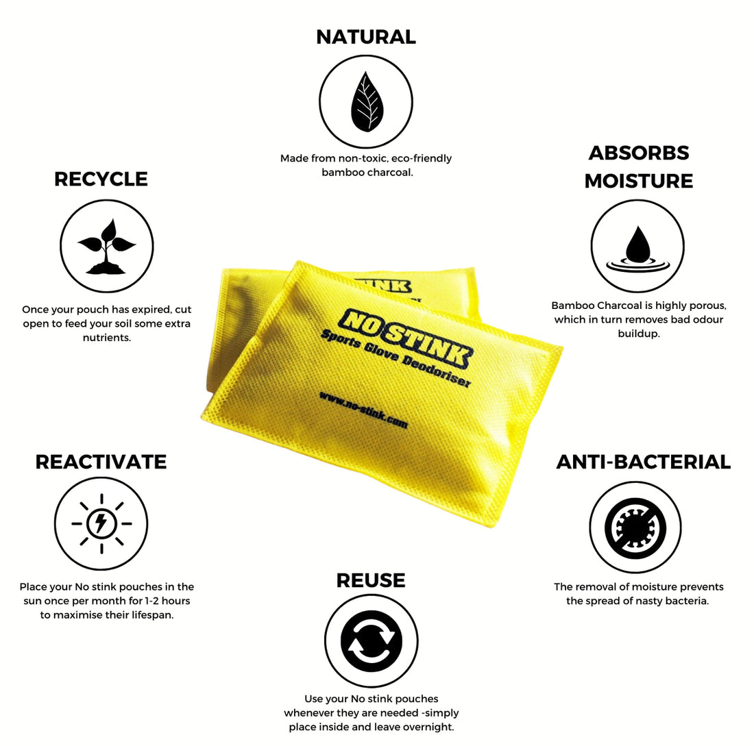 Yellow No Stink Sports Glove Deodoriser