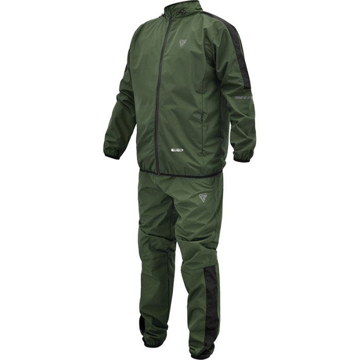 RDX C1 WEIGHT LOSS SAUNA SUIT ARMY GREEN